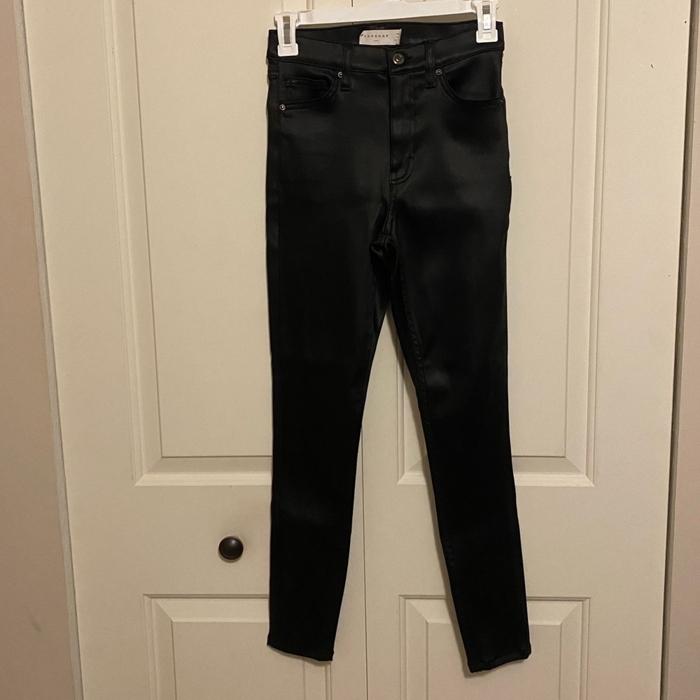 Top Shop Jamie Faux Leather Jegging